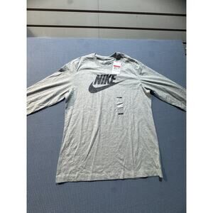 Nike Swoosh Just Do It Men's Tee Sz L Gray Brand New